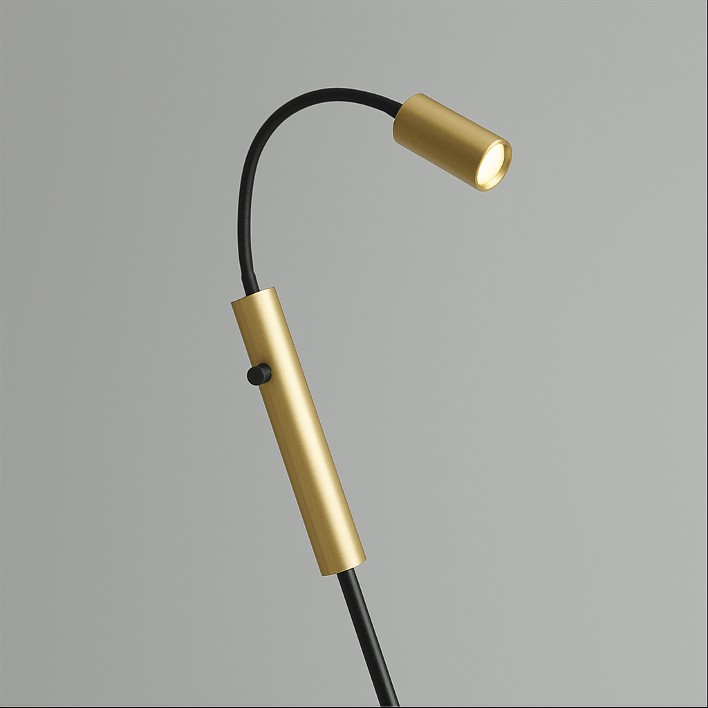 Lights - Aurora Mini Floor Lamp - Gold & Black - 60484249