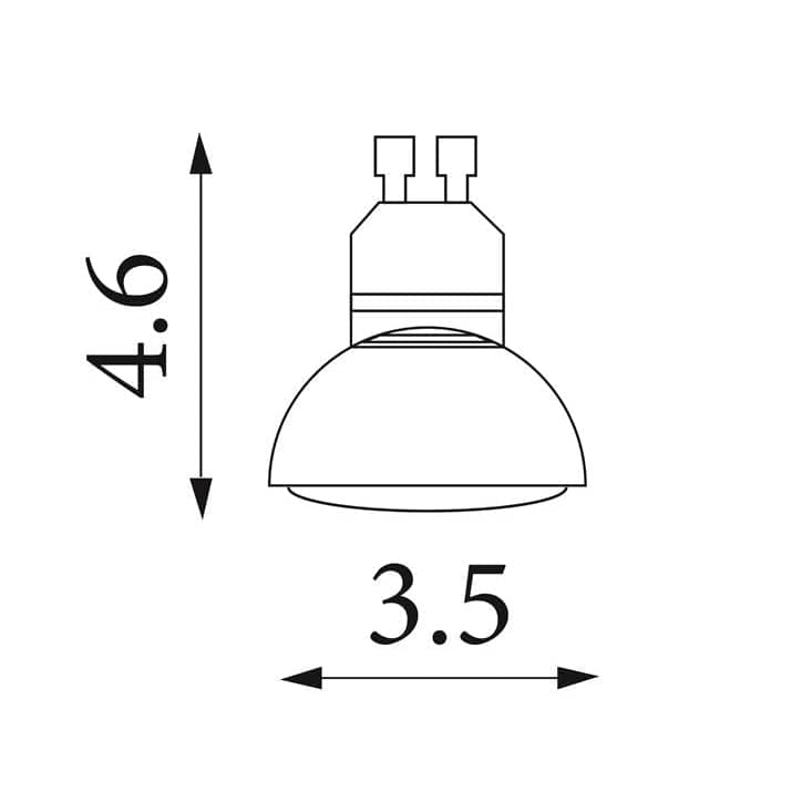 Lights - Project Mini GU10 LED Lamp - 3W 3000K Dimmable - 60484265
