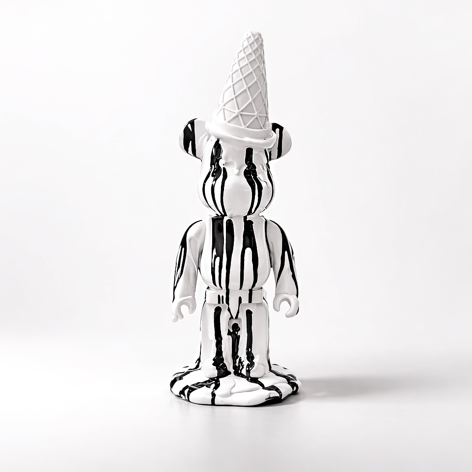Homeware - Mickey Bear With Ice Cream Cone - White - 60484412