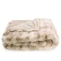 Homeware - Luxury Natural Textured Throw - 150cm x 180cm - 60484533
