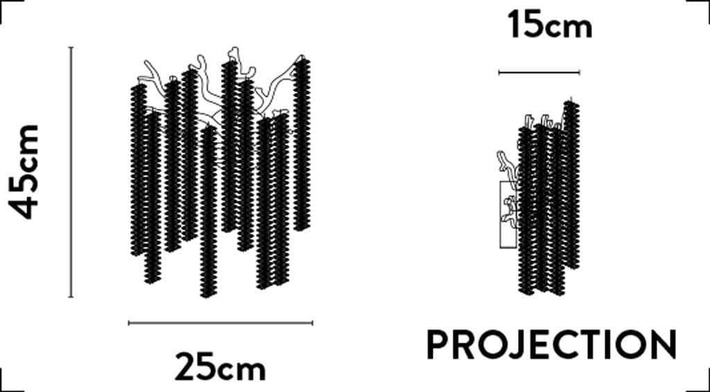 Lights - 2 Light Lux Matt Gold & Clear Crystal Wall Light - 60484693