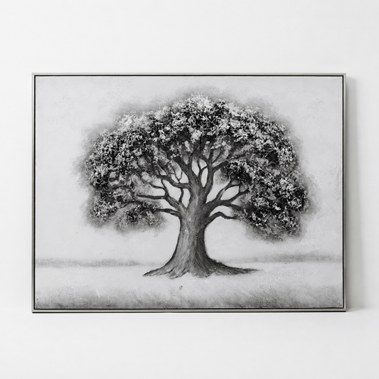Pictures - Silver Oil Painting with Silver Printing D-38369-1TSK - 120 x 90cm - 60484726