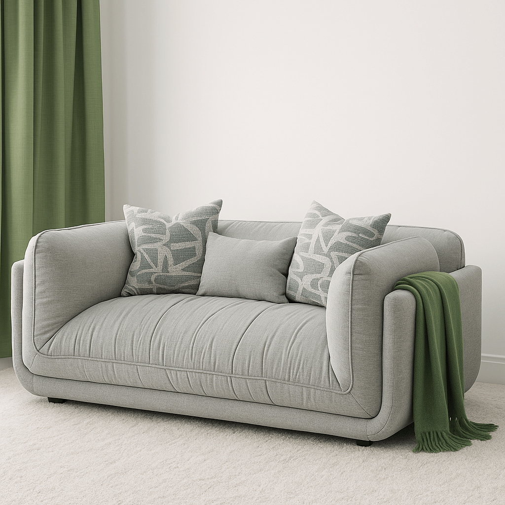 Furniture - Jennifer 2 Seater Sofa - Grey - 60484758