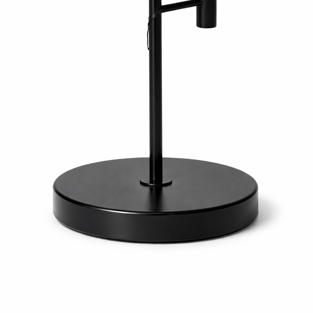 Lights - Black & White Glass Table Lamp - 60485099