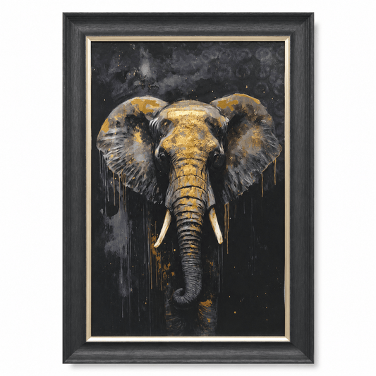 Pictures - 60485117 Elephant Framed Painting - 114 x 74cm - 60485117