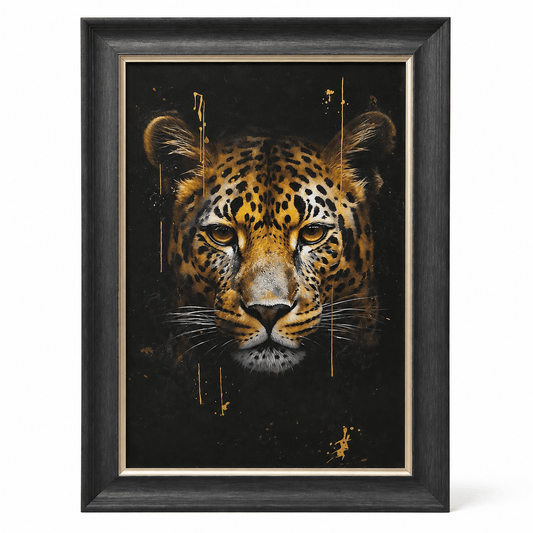 Pictures - 60485118 Leopard Framed Painting - 114 x 74cm - 60485118