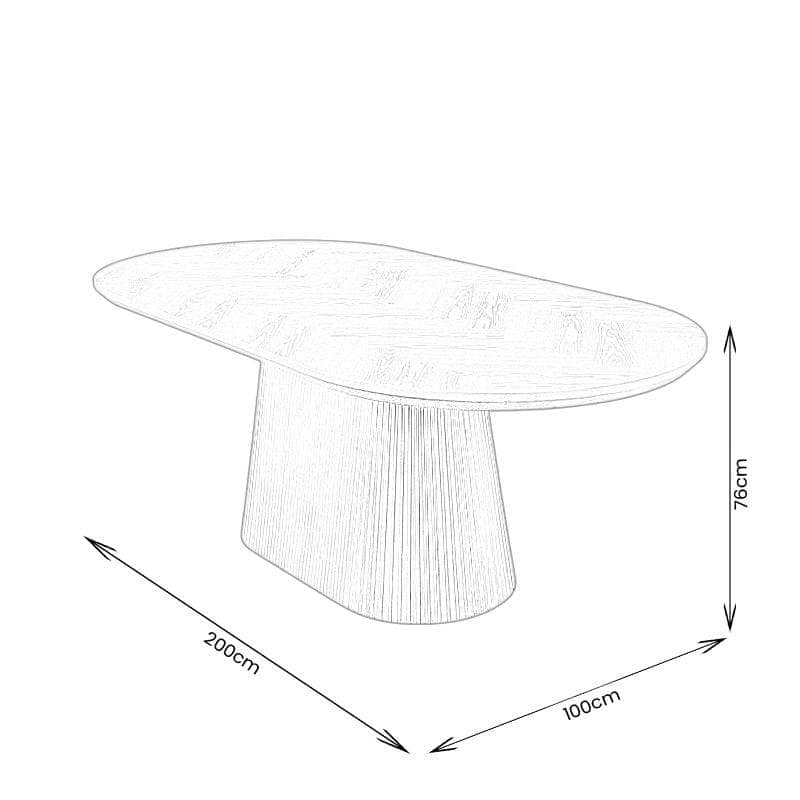 Furniture - Bonito 2M Dining Table & 6 Heidi Chairs - 60485210