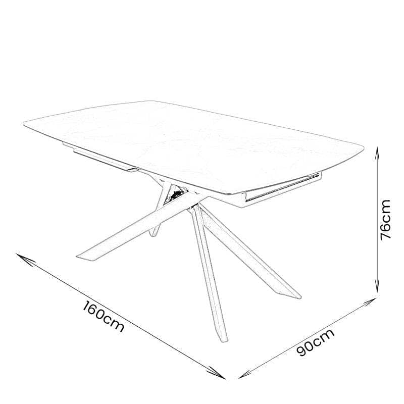 Furniture - Santiago Dining Table & 6 Amy Chairs - 60485211