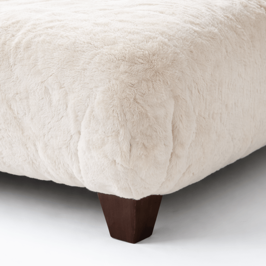 Furniture - Hetty Footstool - Ivory - 60485482