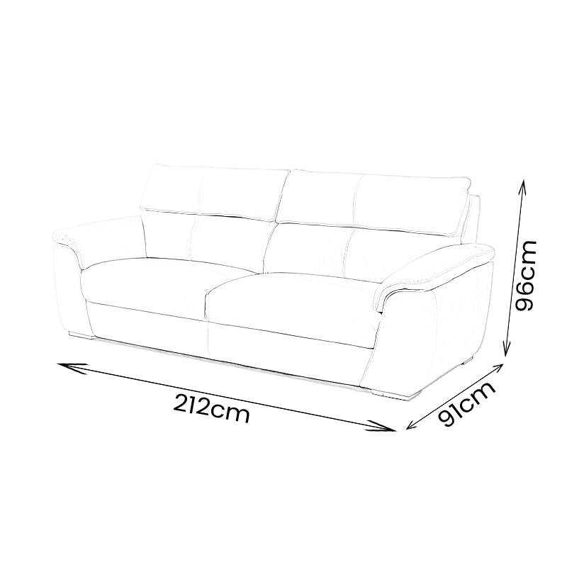 Furniture - Belmont 3 Seater Sofa - 60485505