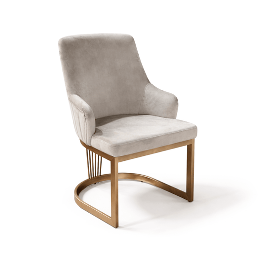 Furniture - Luca 2m Dining Table & 6 Chairs - Bronze - 60485570