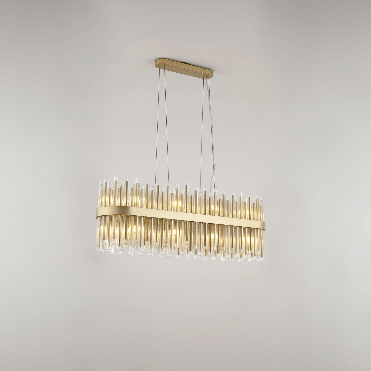 Lights - Essen P002-20GO 20 Light Oval Pendant Ceiling Light - Gold - 60485708