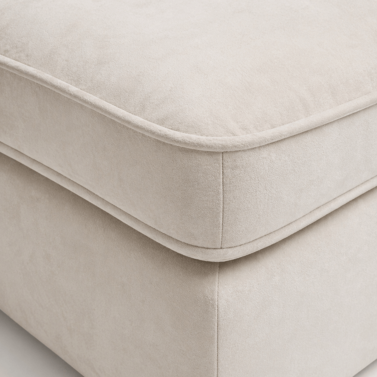 Furniture - Ravenna XL Footstool - Pearl - 60485934