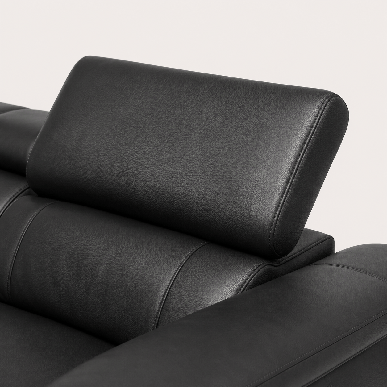 Furniture - Bowen Large Corner Sofa - Black - 60486487