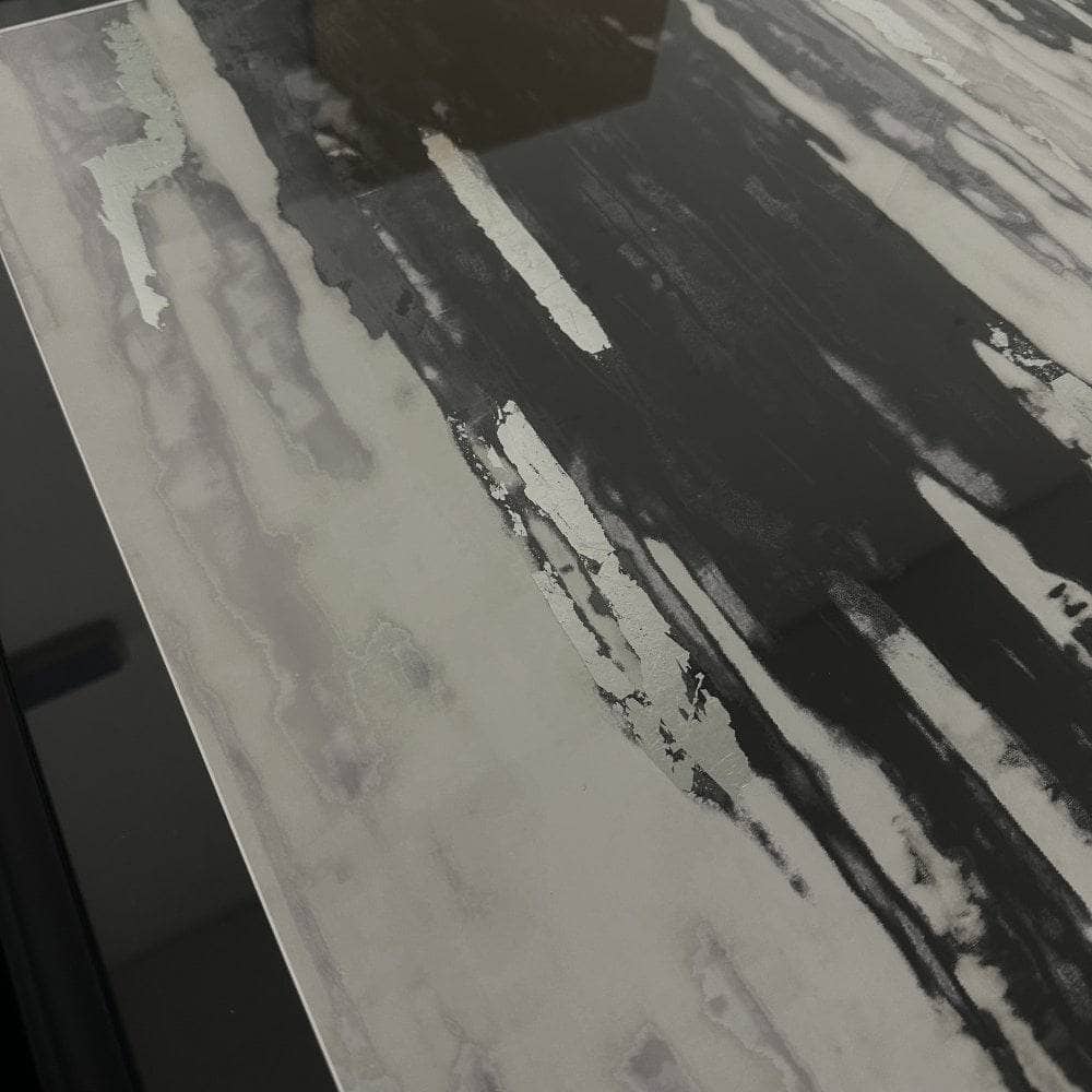 Pictures - Abstract Silver Dripping Keys No.2 Framed Picture - 60010936