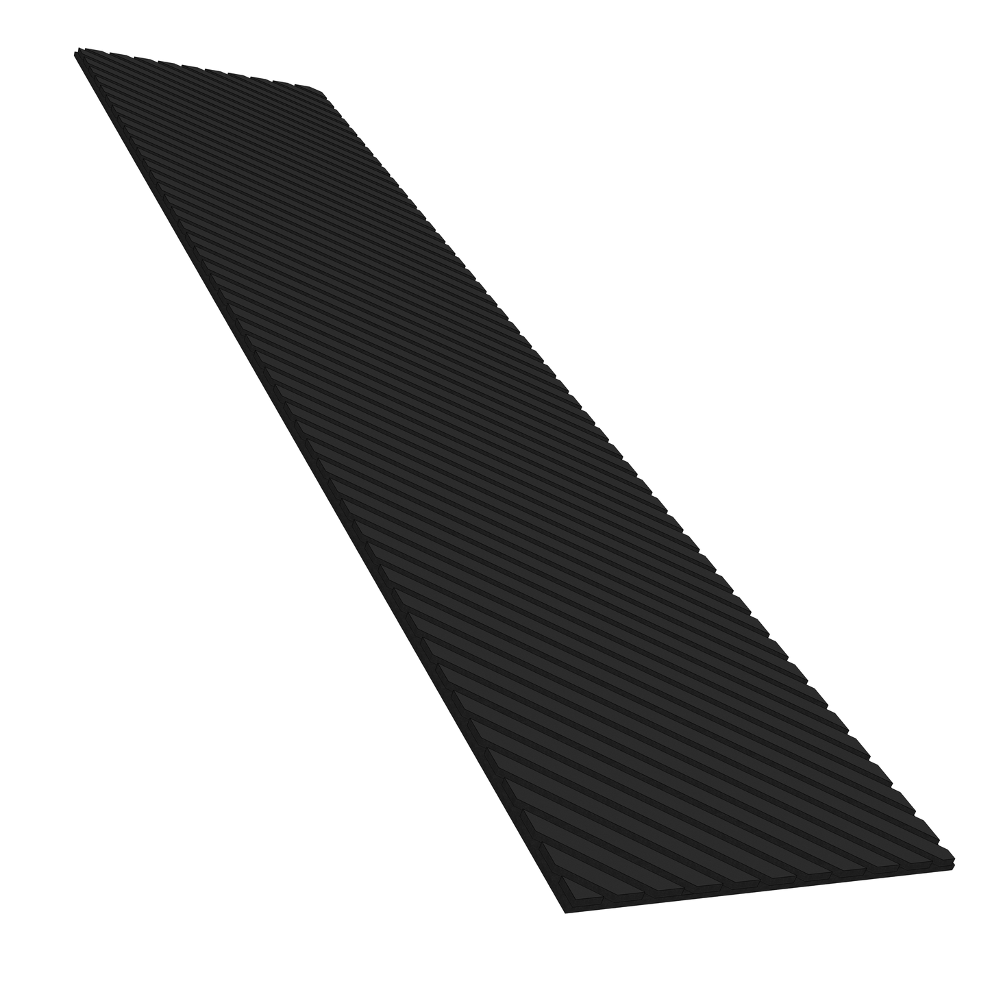 Wall Panelling - Black Oak Herringbone Acoustic Panel B - Left Up Facing - 60418258
