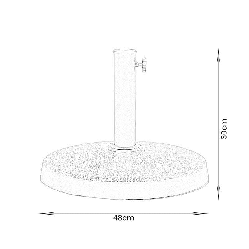 Gardening - Weatherking Resin Parasol Base - 14kg - 60009024