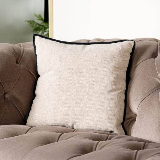 Homeware  -  Beige Beaded Cushion -45 x 45cm  -  60008220