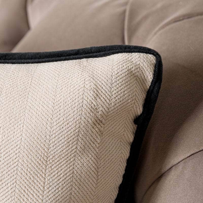 Homeware  -  Beige Beaded Cushion -45 x 45cm  -  60008220