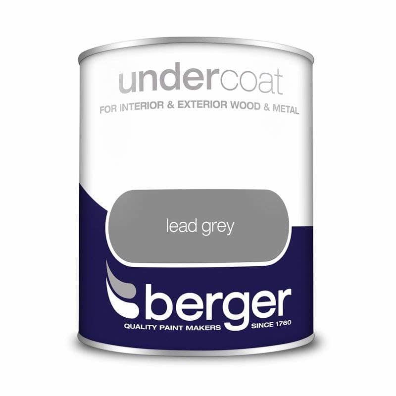 Paint  -  Berger Undercoat 750ml - Lead Grey  -  50090192