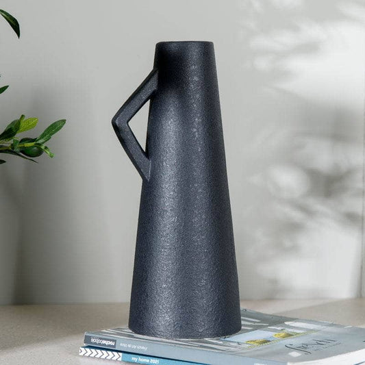 Homeware  -  Black Jug Vase - 31cm  -  60008376