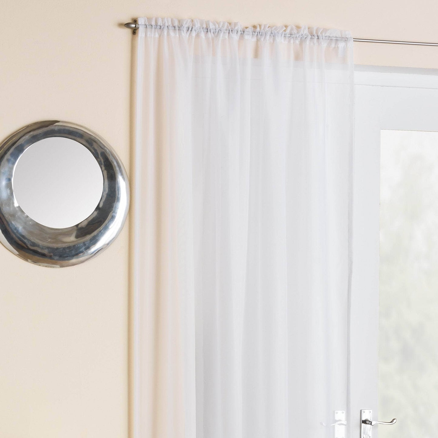 Homeware - Crystal Panel Curtain - White -