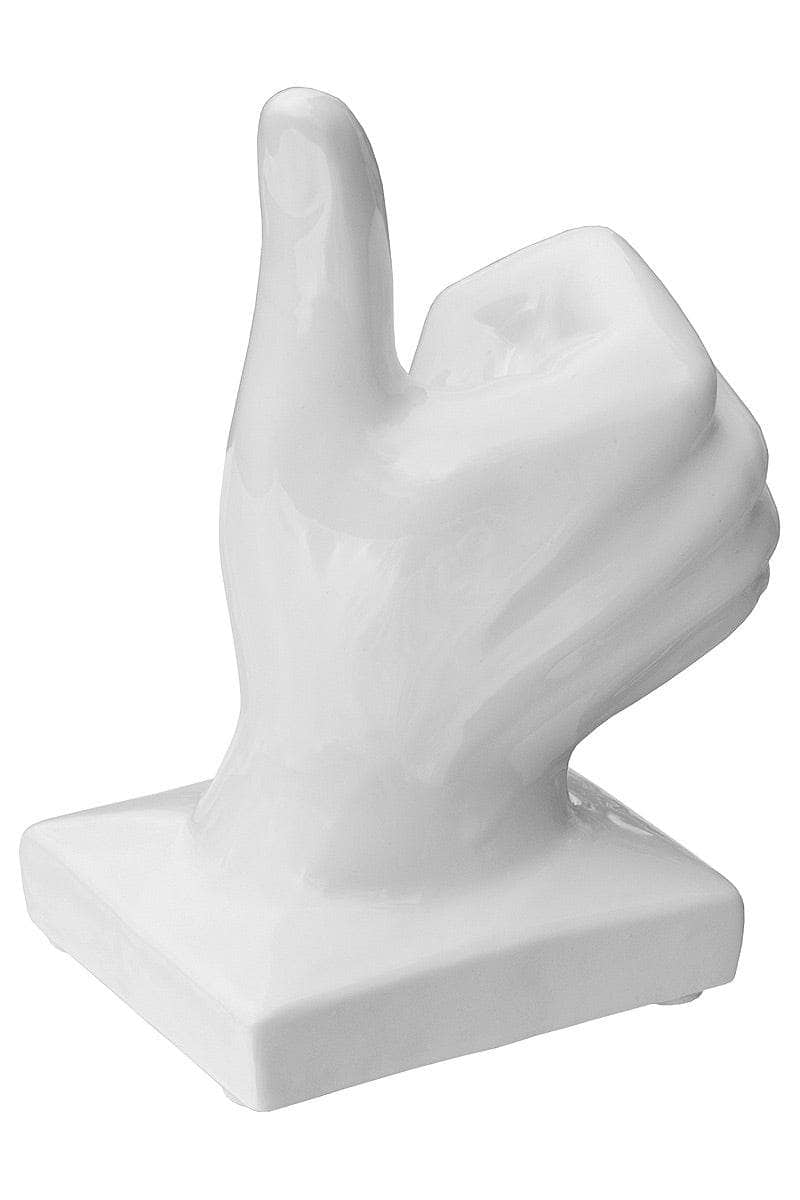 Homeware  -  Ceramic Thumbs Up Sculpture - White  -  60009193