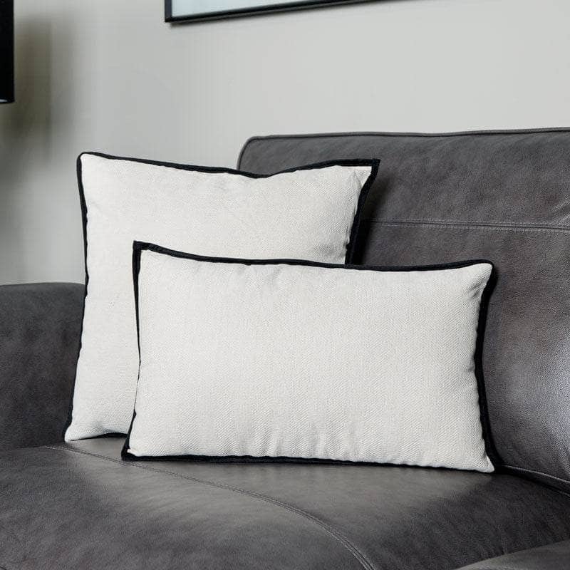 Homeware  -  Cream Beaded Cushion - 45 x 45cm  -  60008221