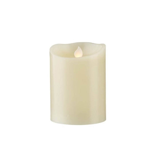 Cream LED Waving Wax Candle - 10cm -  60008551