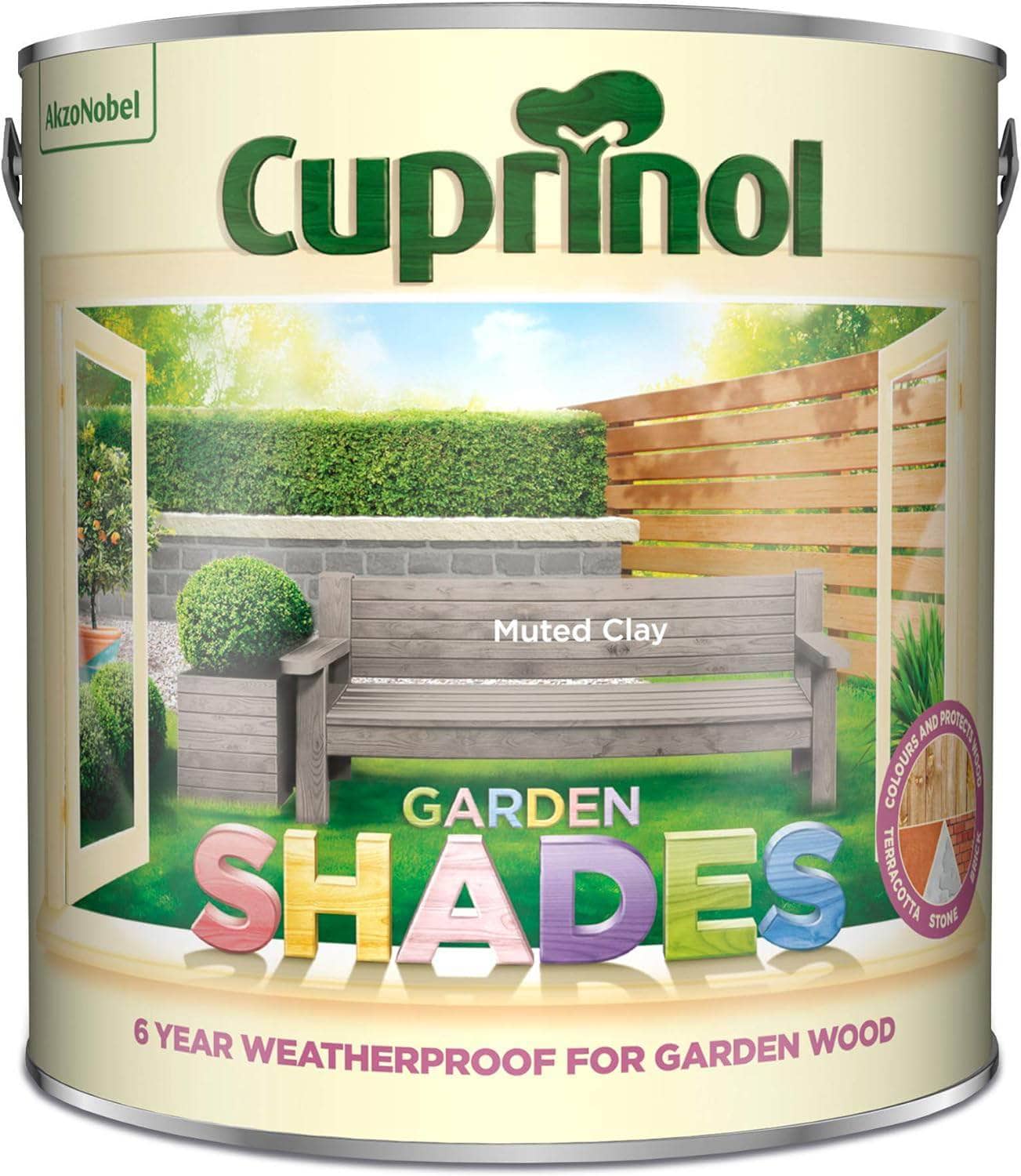 Paint  -  Cuprinol Garden Shade 2.5L Muted Clay  -  50149545