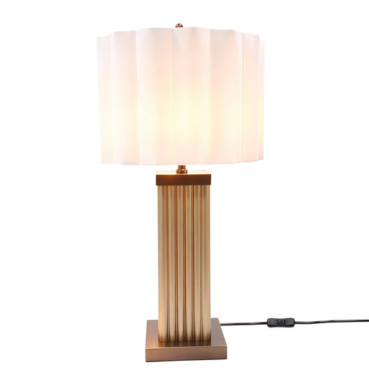 Lights - DS Brown Square Glass Table Lamp - 60485986