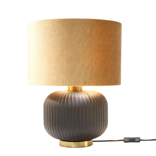 Lights - DS Glass Table Lamp - Black & Gold - 60484439