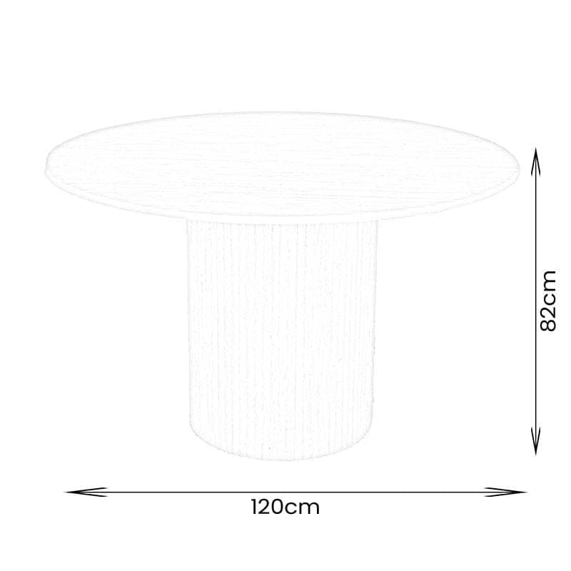 Furniture - Denver Round Table & 4 Naples Chairs - 60013814