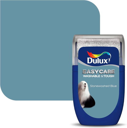 Paint -  Dulux Easycare Matt Emulsion Tester 30ml - Stonewashed Blue  -  60005898