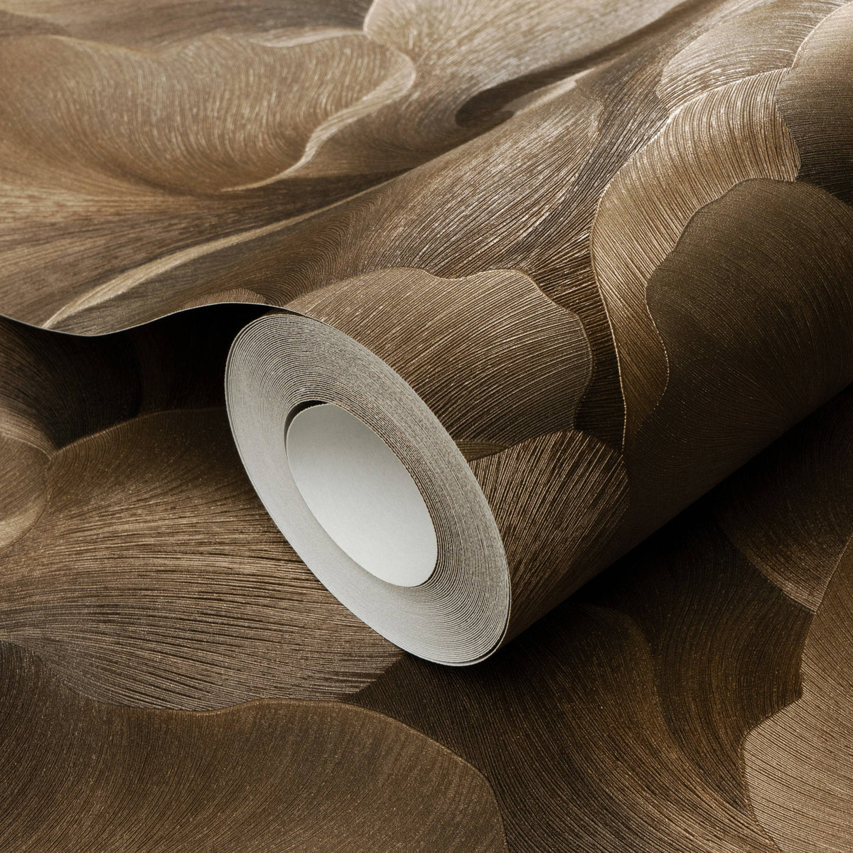 Wallpaper - Erismann Floral Glow Brown Metallic Wallpaper - 10527-11 - 60484823
