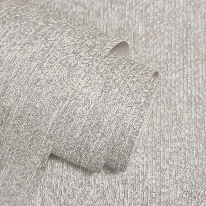 Gianni Plain Grey Textured Wallpaper detail showing raised contemporary texture