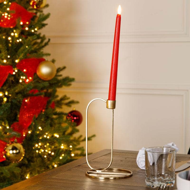 Christmas  -  Gold Candle Holder - 21cm  -  60008460
