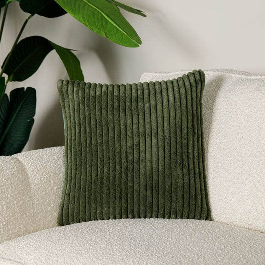 Homeware - Green Striped Cushion - 50 x 50cm  -  60008235