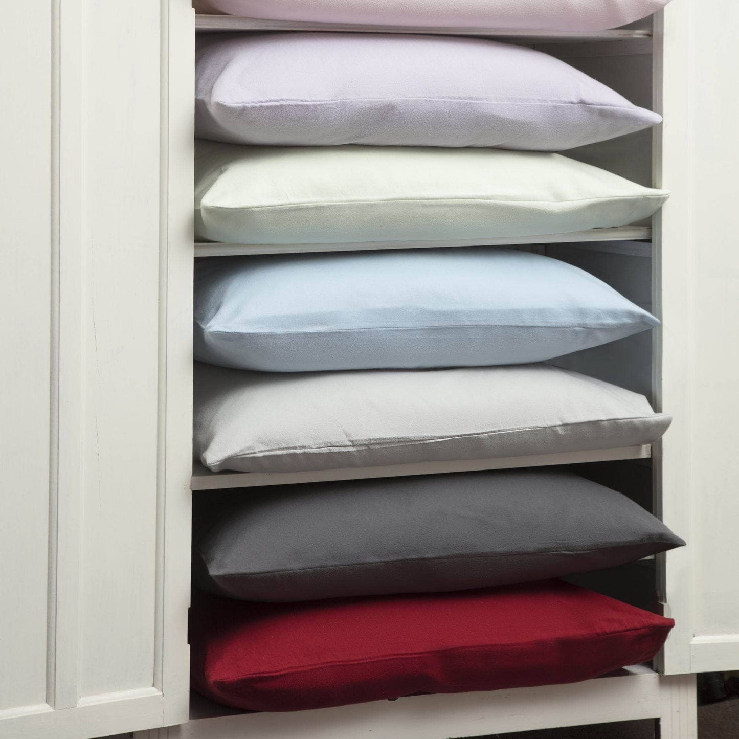 Homeware - Grey Brushed Cotton Pillowcases - 60009878