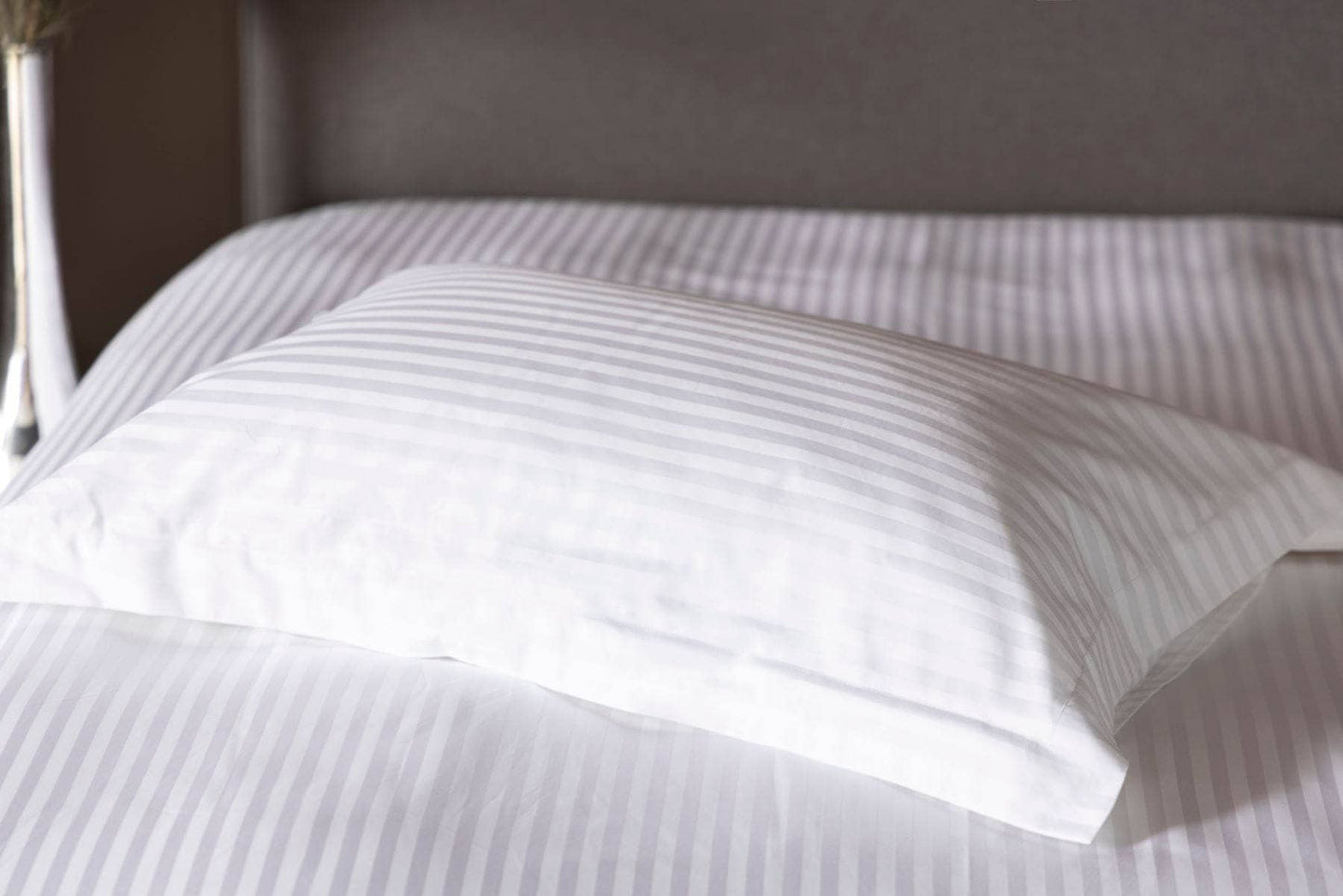 Homeware - Hotel Satin Stripe Oxford Pillowcase - White - 60010051