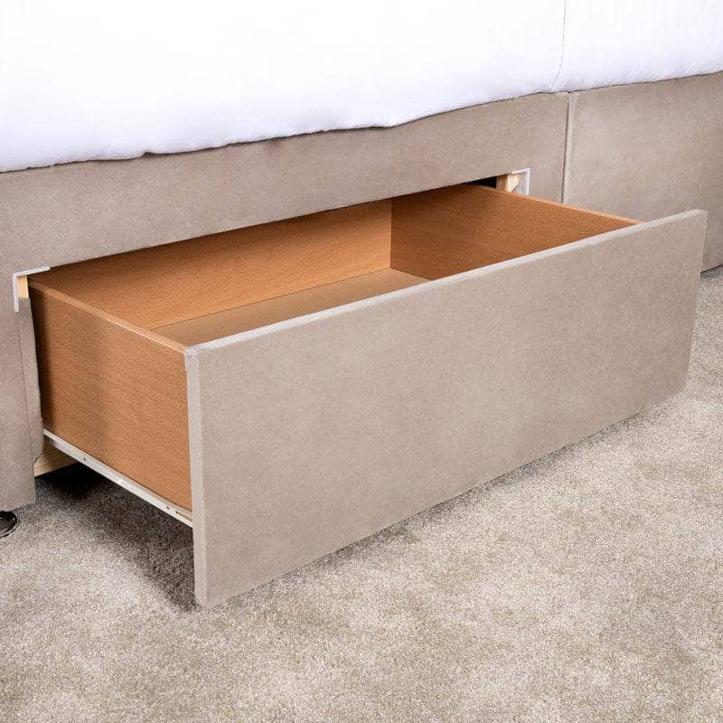 Outlet Beds - Outlet Diamond Double Divan Set - Coffee - 60012106