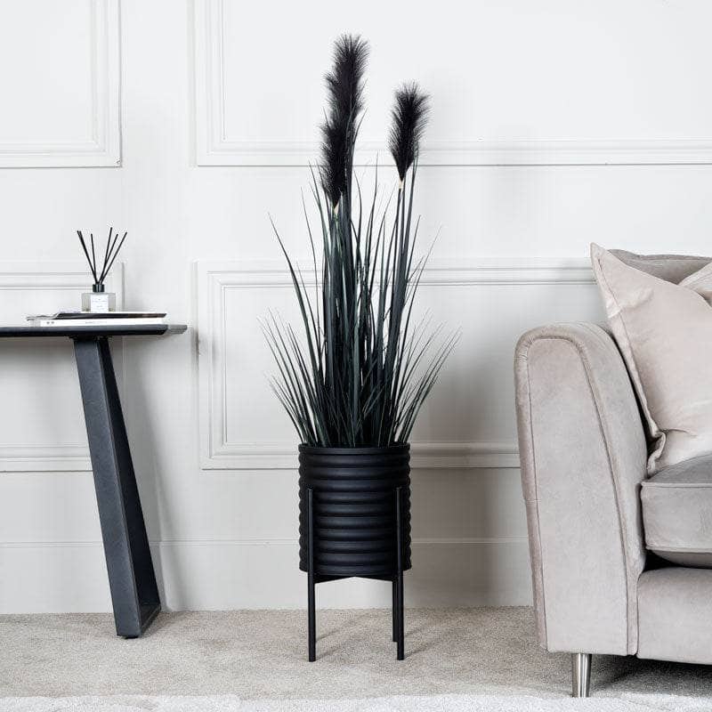 Homeware - Black Artificial Plume Grass - 150cm - 60484549