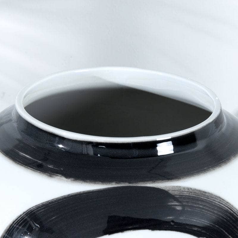 Homeware  -  Temple Jar Black & White - 18"  -  60008104