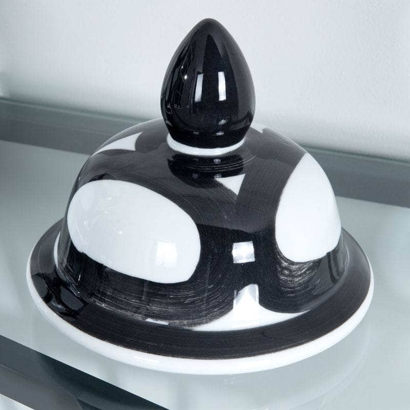 Homeware  -  Temple Jar Black & White - 18"  -  60008104