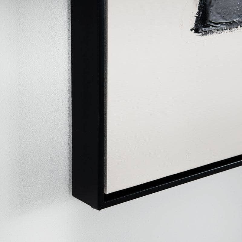 Pictures - Abstract Black Painting On Canvas - 120 x 90cm - 60009762