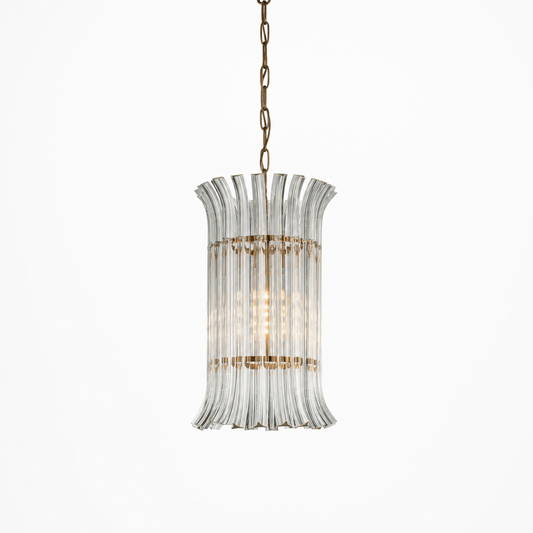 Lights - YS 10-1733-1 Iron & Clear Glass 1 Light Chandelier - 60486006