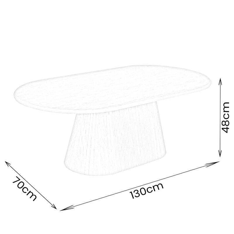 Furniture - Jasmine Coffee Table - Natural - 60013537