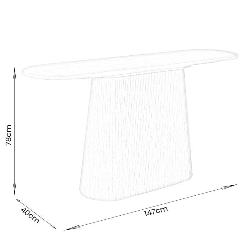 Furniture - Jasmine Console Table - Natural - 60013536