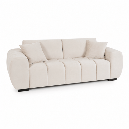 Furniture - Khai 3 Seater Sofa - Cream - 60486595