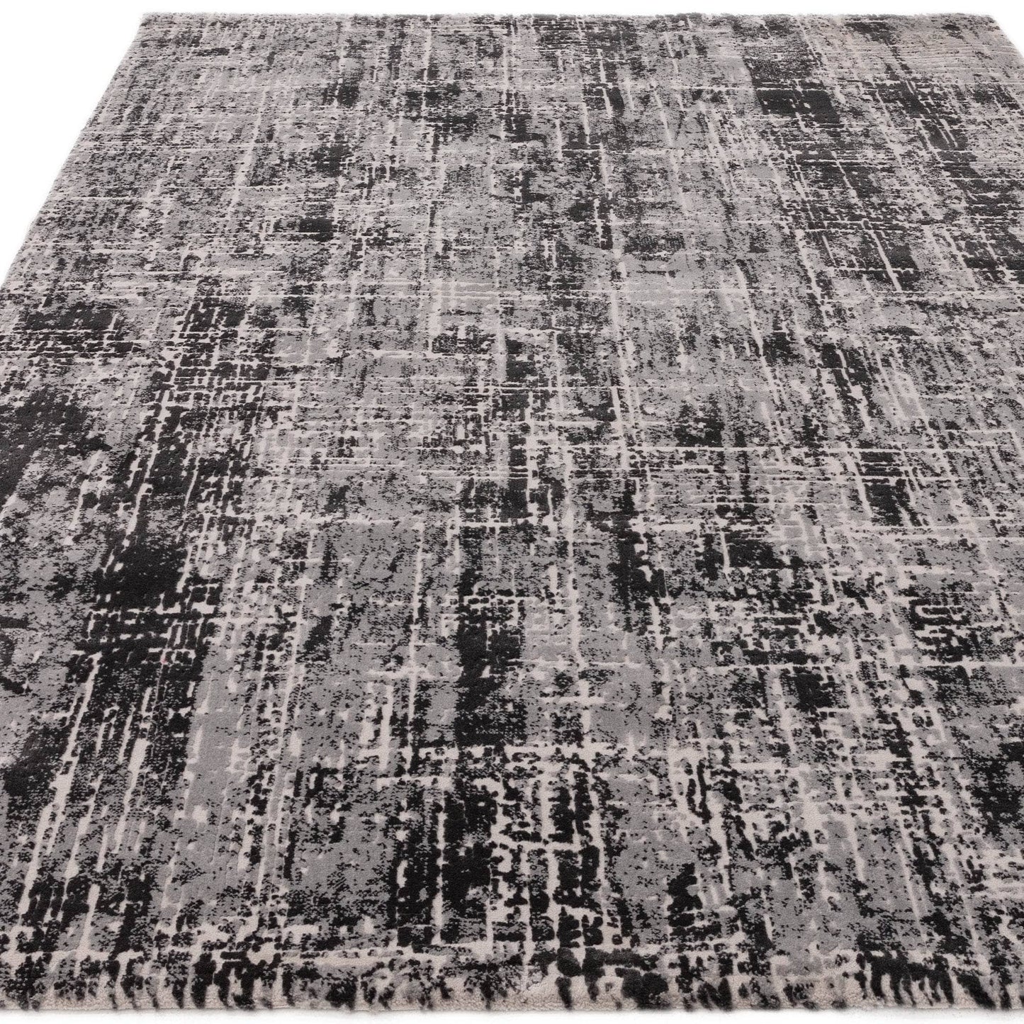 Rugs - Kuza Black Abstract Rug - Multiple Sizes -